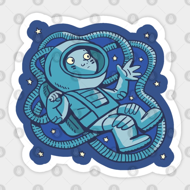 baby cosmonaut looks to the future Sticker by duxpavlic